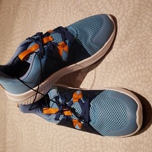 All in Motion Blue with Orange Sneakers Size 5 New